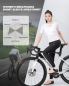 Preview: ROCKBROS | TVI Damen Fitness Sportshirt – Kurzarm Gym Shirt, Weiß, Atmungsaktives Funktionsshirt